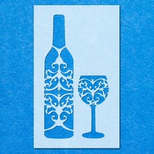 Rustic Wine Bottle Glass