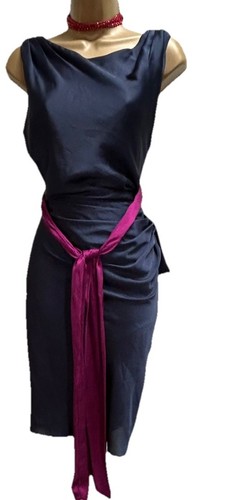 Coast navy satin neck - coast,