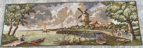 5x2 vintage french windmill - vintage,
