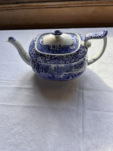 Vintage spode blue italian - blue,