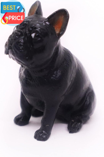 Tiny black sitting french - tiny, 1½"