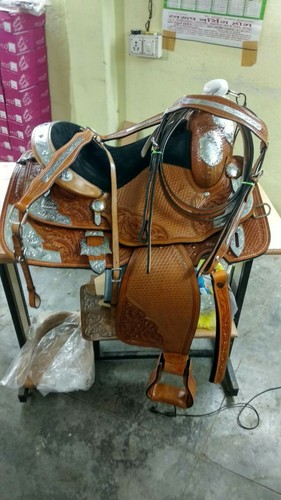Western riding show saddle - western,