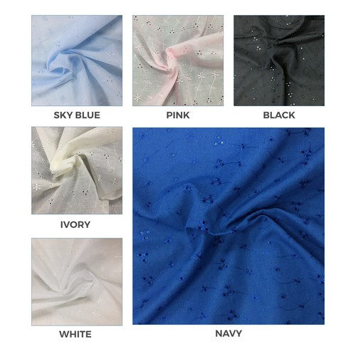 Broderie anglaise fabric - anglaise, 3