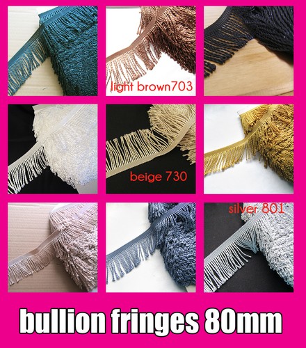 80mm bullion fringing trim - bullion,