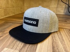 Shimano Snapback Flat Peak Hat/Cap, Grey, MTB, Fishing, Downhill, Bikes, Cycling
