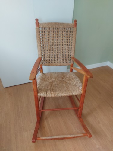 Mid century woven rocking - mid,