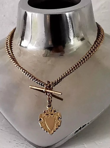 Heavy antique 9ct gold double - antique,