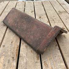 Reclaimed 18" Terracotta Red Triangle Capped Clay Roof Ridge Tile - 110 Degree