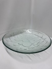 Arcoroc Green Aspen Leaf Textured Glass Bowl – 1970s Vintage