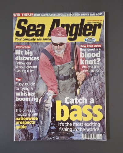 Sea angler magazine back - sea,