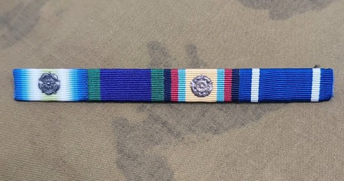 Ribbon bar with rosette pin - ribbon,