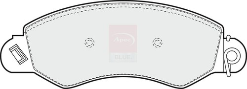 Brake pads set fits - brake,