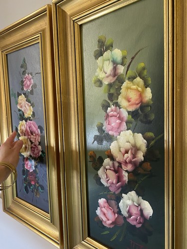 Pair original oil painting - original,