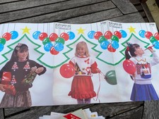 Christmas Sweaters for Children Knitting Patterns Wendy 3700 4 Designs Santa