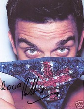 Robbie williams autograph - robbie,