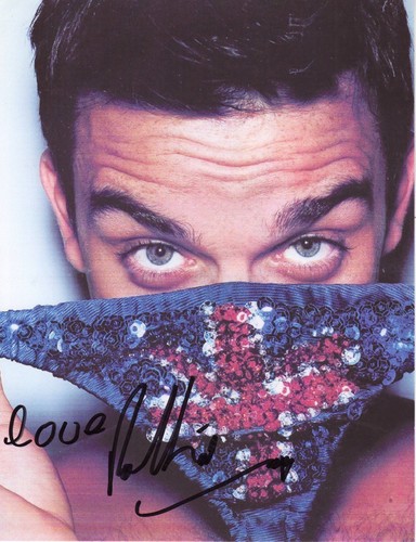 Robbie williams autograph - williams,