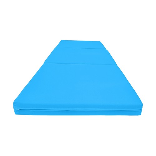 Turquoise trifold foam bed - turquoise,