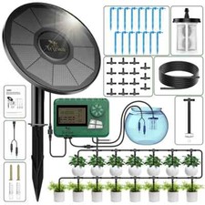 Solar Automatic Easy DIY Watering Device Drip Irrigation System For Gardening UK