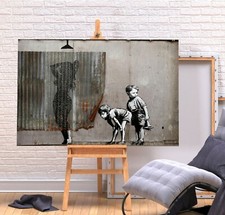 BANKSY SHOWER BOYS PEEPING -