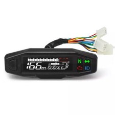 Universal LCD Digital Motorcycle Speedometer Odemeter Tachometer Gear Indicator