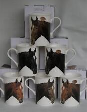 FINE  CHINA SET OF 6 HORSE