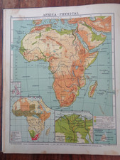 1923 ATLAS OF THE WORLD ADAPTED FOR STUDENTS OF THE BENNETT COLLEGE SHEFFIELD