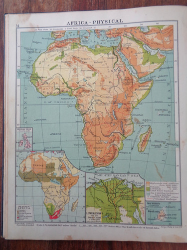 1923 atlas the world - atlas, of