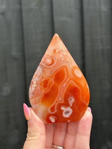 Carnelian flower agate - carnelian,