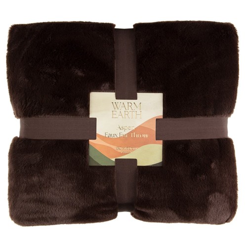 Aspen faux fur throw - fur,