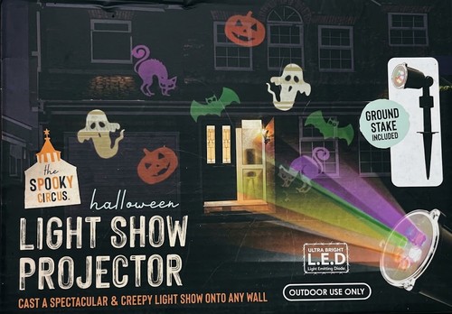 Halloween creepy light show - halloween,