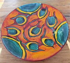 Beautiful Poole Pottery Decorative Plate 16" 41 cm Peacock Charger