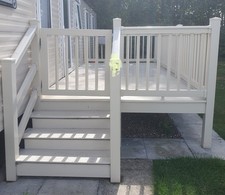 Static Caravan Decking  