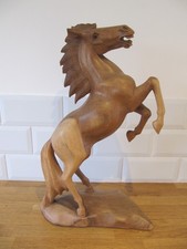 Vintage Large Wood REARING