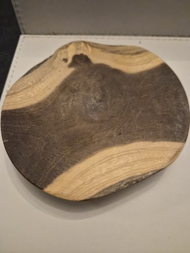 Hand turned natural - hand, edge