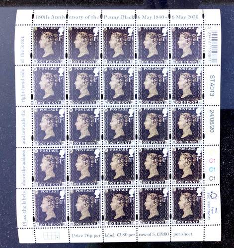 1st class penny black - 1st,
