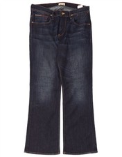 TOMMY HILFIGER Mens Bootcut Jeans W34 L30 Navy Blue Cotton JL11