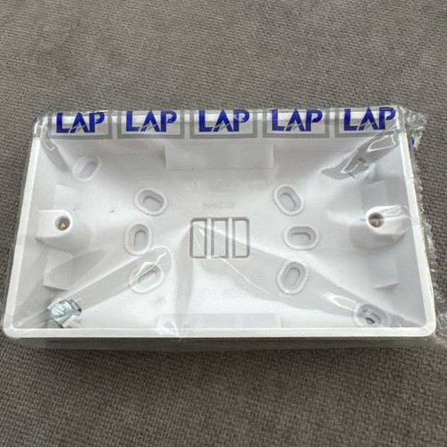 Lap double plastic back box - double,