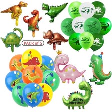 Dinosaur Foil Balloons latex Balloons T-REX RAPTOR Children Birthday Party  UK