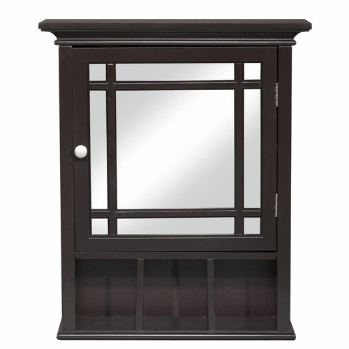 Espresso wood medicine cabinet - espresso,