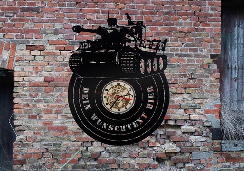 Wall clock tank - clock,