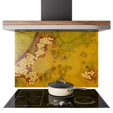 Glass splashback kitchen - kitchen, tile