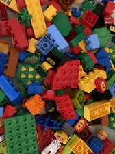 Lego DUPLO  Bundle 1 Kilo kg  Of Mixed Bricks Blocks  Includes Figure or animal