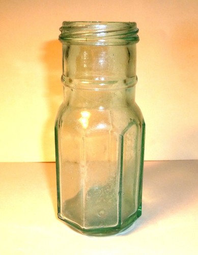 Vintage aqua glass - glass, &