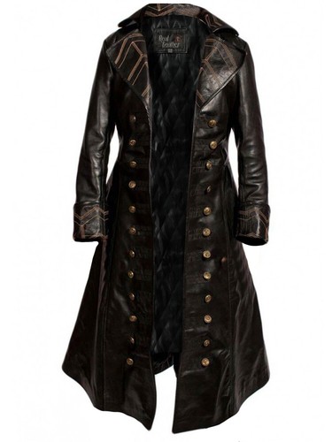Captain hook black leather - captain,
