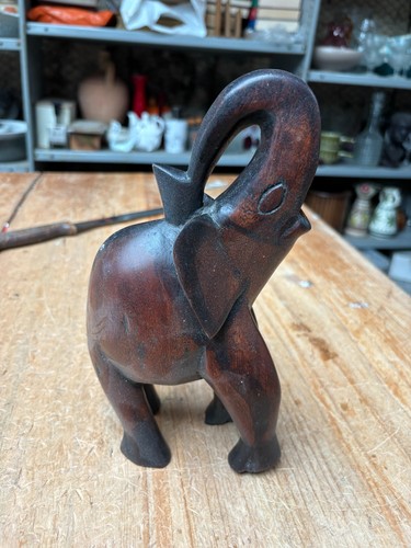 Hand carved wooden elephant - hand,