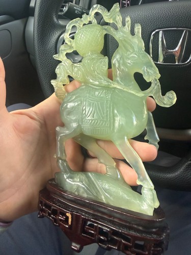 Vintage chinese carved green - vintage,