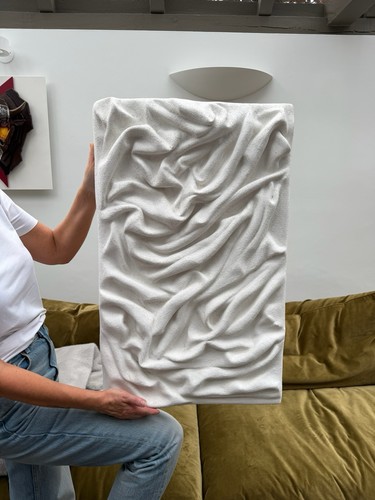 Sculptural plaster wall art - plaster,