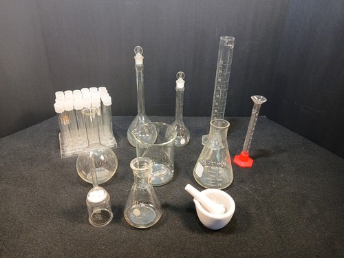 Vintage lab glassware lot - lab,
