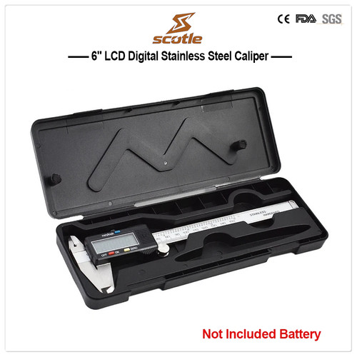 Lcd digital stainless steel - 6",