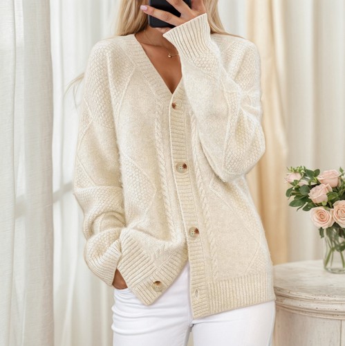 Ladies loose coat button - loose,